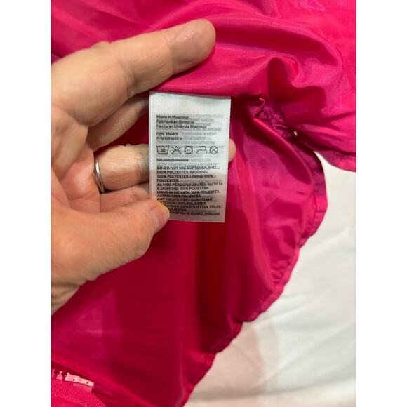 H&M 8 hot pink short puffer jacket from zip side entry pockets like new - Picture 6 of 7